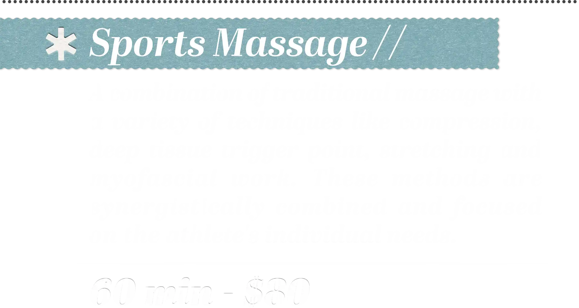 Massage Services